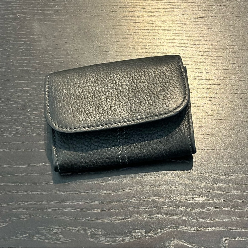 Coach Black Pebbled Leather Wallet